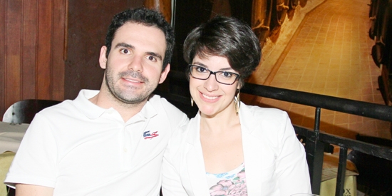 Éder Prado e Marília Andrade em point da cidade noite dessas